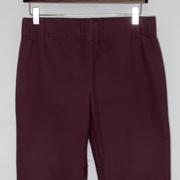 Soft Surroundings Colorful Metro Leggings with Ankle Snaps in Burgundy - Small - Picture 3 of 8